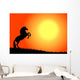cavallo nel tramonto Wall Mural