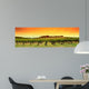 Vineyard Panorama Sunset Wall Decal