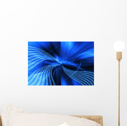 binary blow Wall Mural