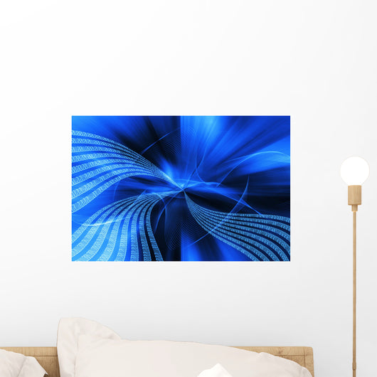 binary blow Wall Mural