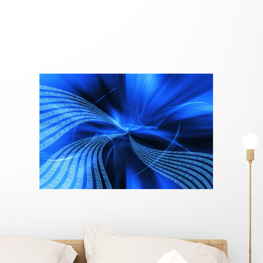 binary blow Wall Mural