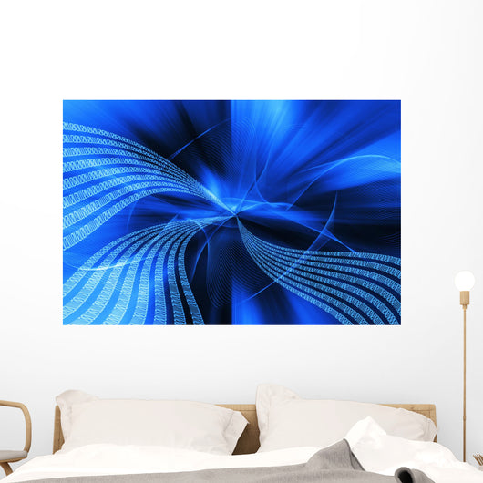 binary blow Wall Mural