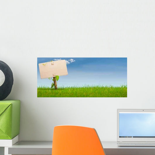 Green Sign Garden Grass Wall Decal