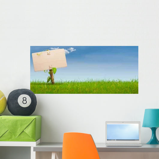 Green Sign Garden Grass Wall Decal