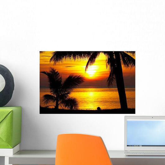 Tropic Sunset Wall Decal Design 2