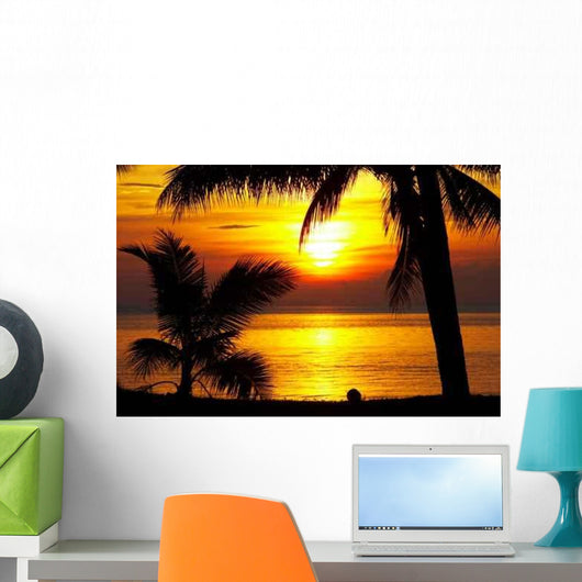 Tropic Sunset Wall Decal Design 2