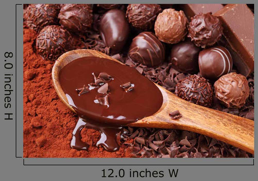 Group of chocolate close up Wall Mural