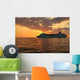 Sunset Cruise Ship Wall Decal