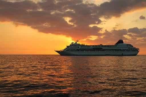 Sunset Cruise Ship Wall Decal