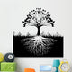 Tree Roots Silhouette