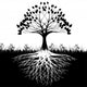 Tree Roots Silhouette