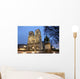 Notre Dame cathedral at night Wall Mural