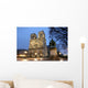 Notre Dame cathedral at night Wall Mural