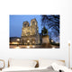 Notre Dame cathedral at night Wall Mural