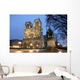 Notre Dame cathedral at night Wall Mural