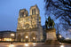 Notre Dame cathedral at night Wall Mural