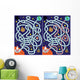 Space Maze Wall Mural