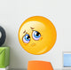 Sad emoticon Wall Decal