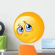 Sad emoticon Wall Decal
