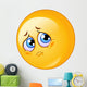 Sad emoticon Wall Decal
