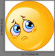 Sad emoticon Wall Decal