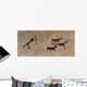 Prehistoric Hunter - Cave Painting Reproduction Wall Mural