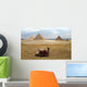 Camel Sitting near Pyramids Wall Decal