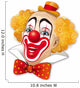 Clown with red hair on a white background Wall Decal