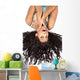 Woman Upside down Hair Wall Mural