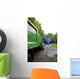Recycling truck Wall Mural
