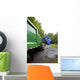Recycling truck Wall Mural