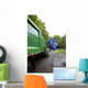 Recycling truck Wall Mural