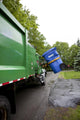 Recycling truck Wall Mural