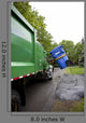 Recycling truck Wall Mural