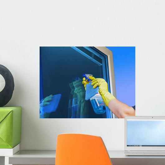 Cleaning Wall Mural
