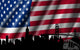 USA American Flag with Wall Decal