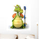 Dragon Et Brosse Dents Wall Decal