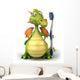 Dragon Et Brosse Dents Wall Decal
