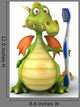 Dragon Et Brosse Dents Wall Decal