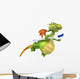 Dragon and Toothbrush Wall Decal