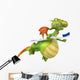 Dragon and Toothbrush Wall Decal