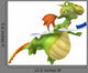 Dragon and Toothbrush Wall Decal