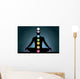 The location of the chakras on the human body, vector image Wall Mural