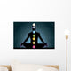 The location of the chakras on the human body, vector image Wall Mural