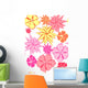 Abstract Floral Seamless Pattern Wall Decal