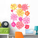 Abstract Floral Seamless Pattern Wall Decal
