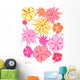 Abstract Floral Seamless Pattern Wall Decal