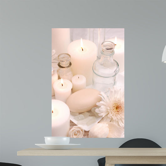 Pretty White Spa Wall Decal