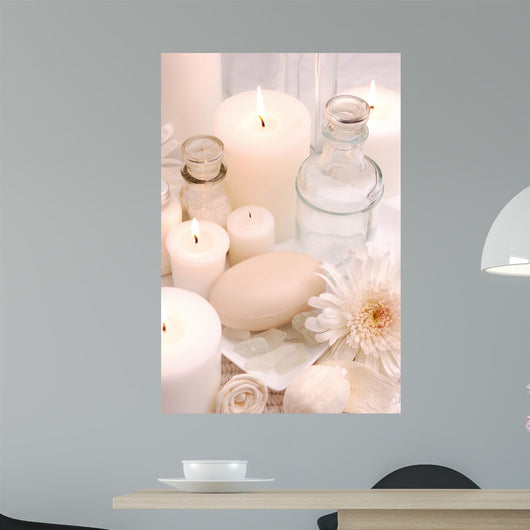 Pretty White Spa Wall Decal