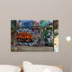 wall of graffiti Wall Mural